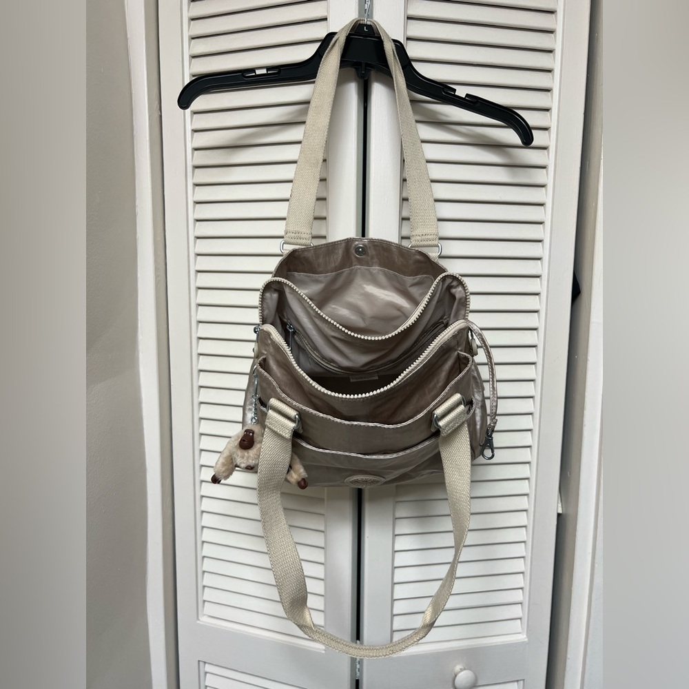 Kipling Metallic Bronze Shoulder Bag - Picture 2 of 5